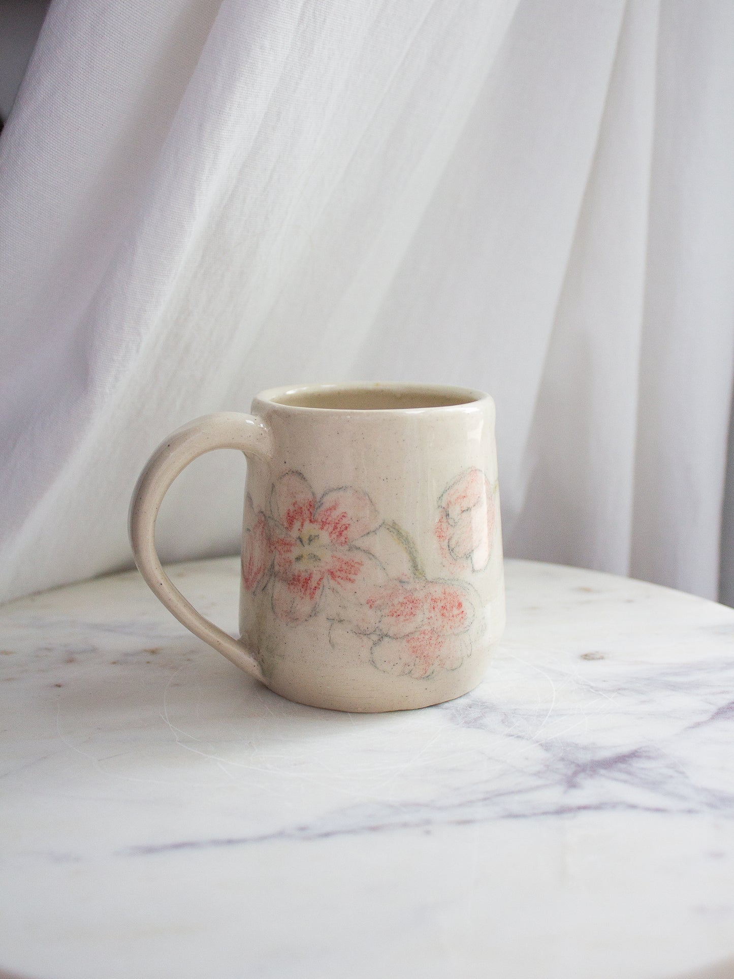 Hand Drawn Floral Mug No. 1