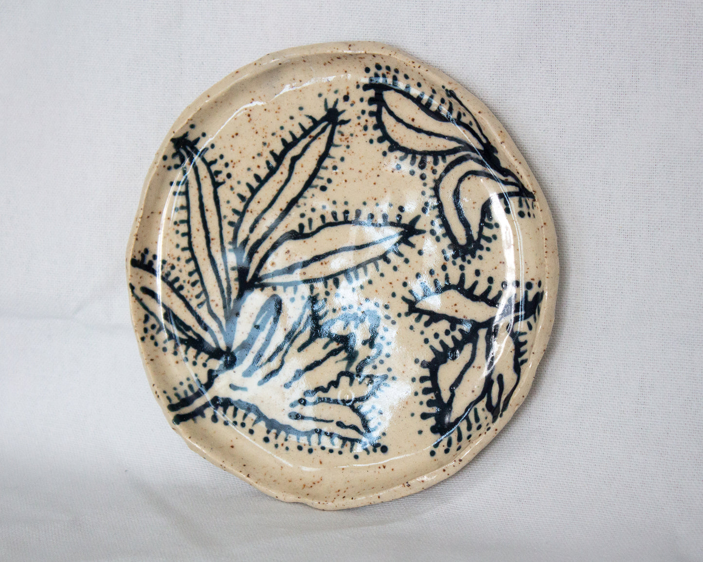 Black and White Hand Painted Tray No. 2