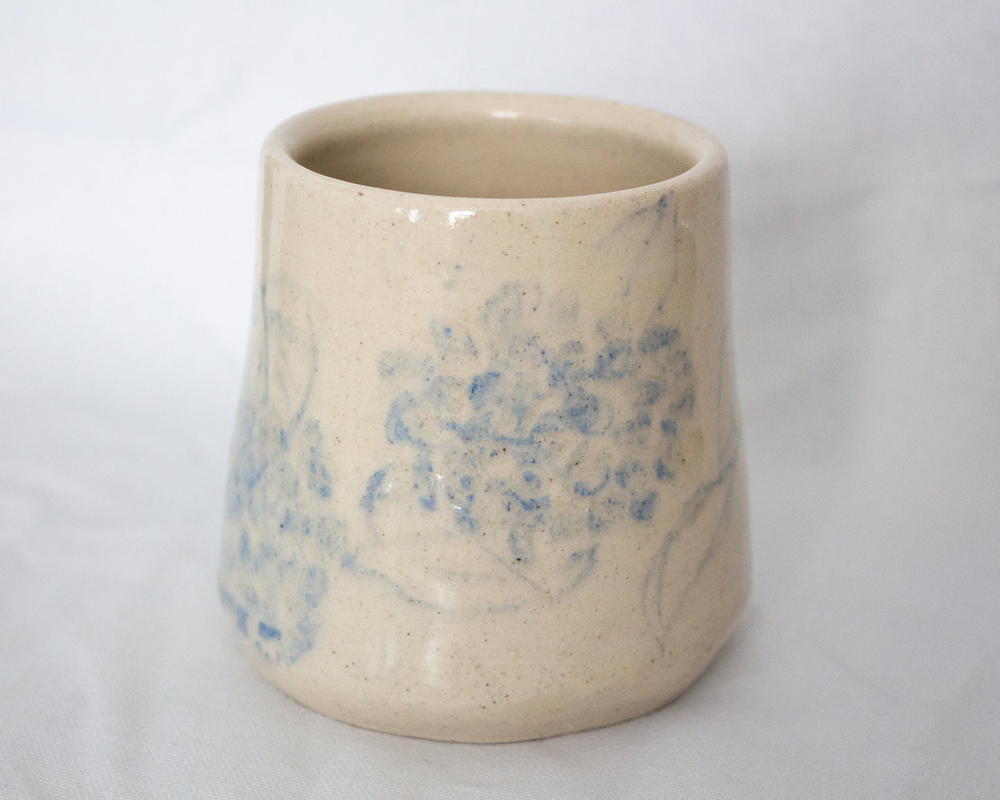 Hand Drawn Blue Hydrangea Mug #2