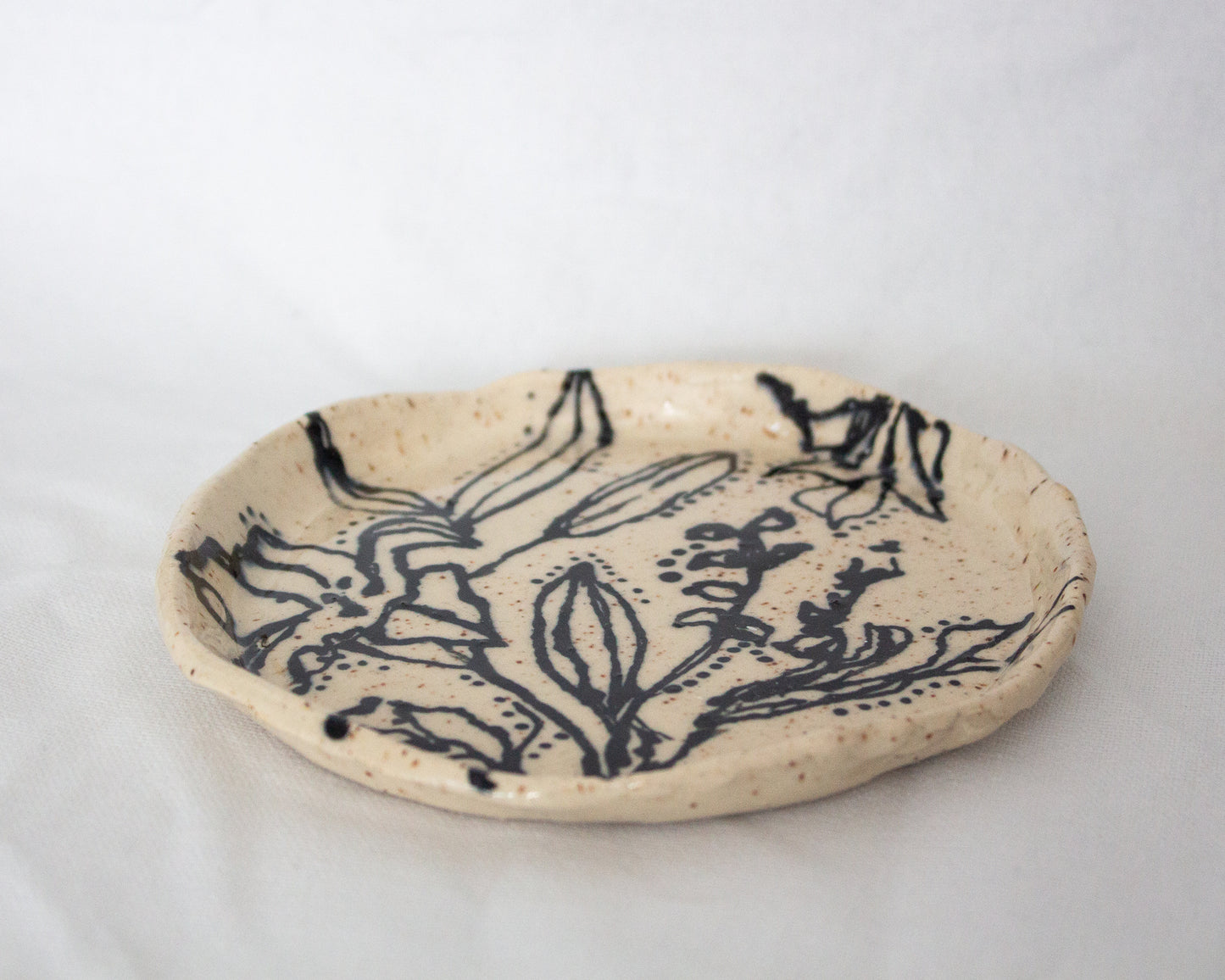 Black and White Hand Painted Tray No. 3