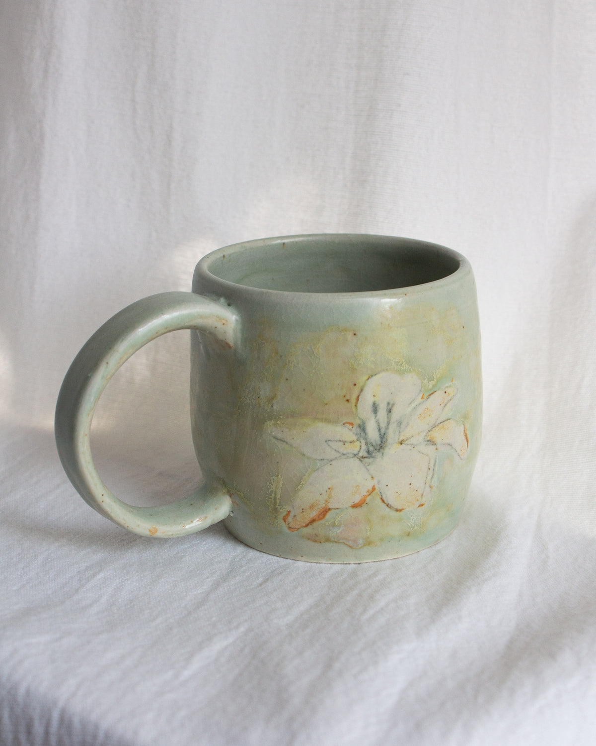 Hand Painted Lily Mug No. 11