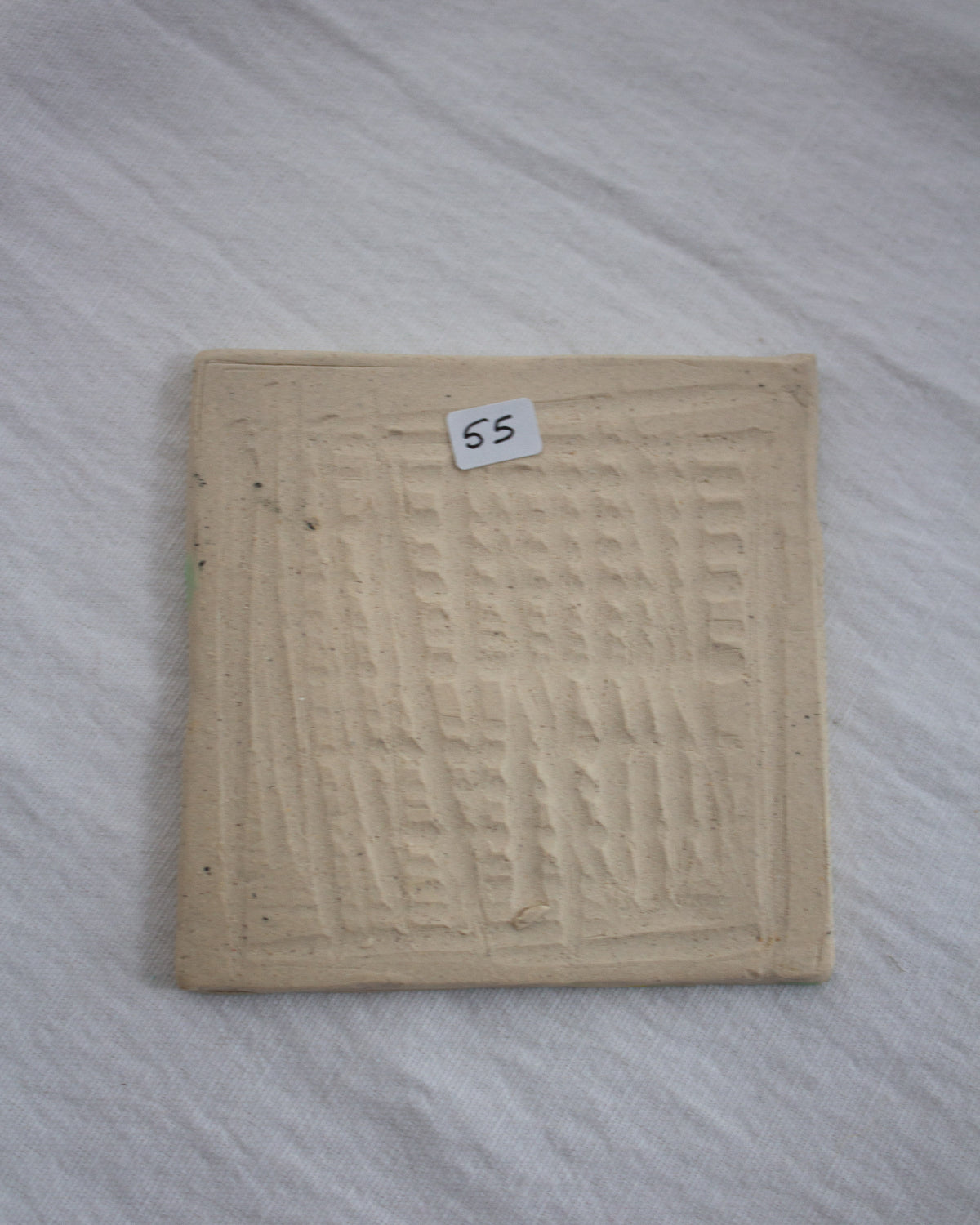 Mint Green Daylily 3.5 inch Ceramic Tile No. 40