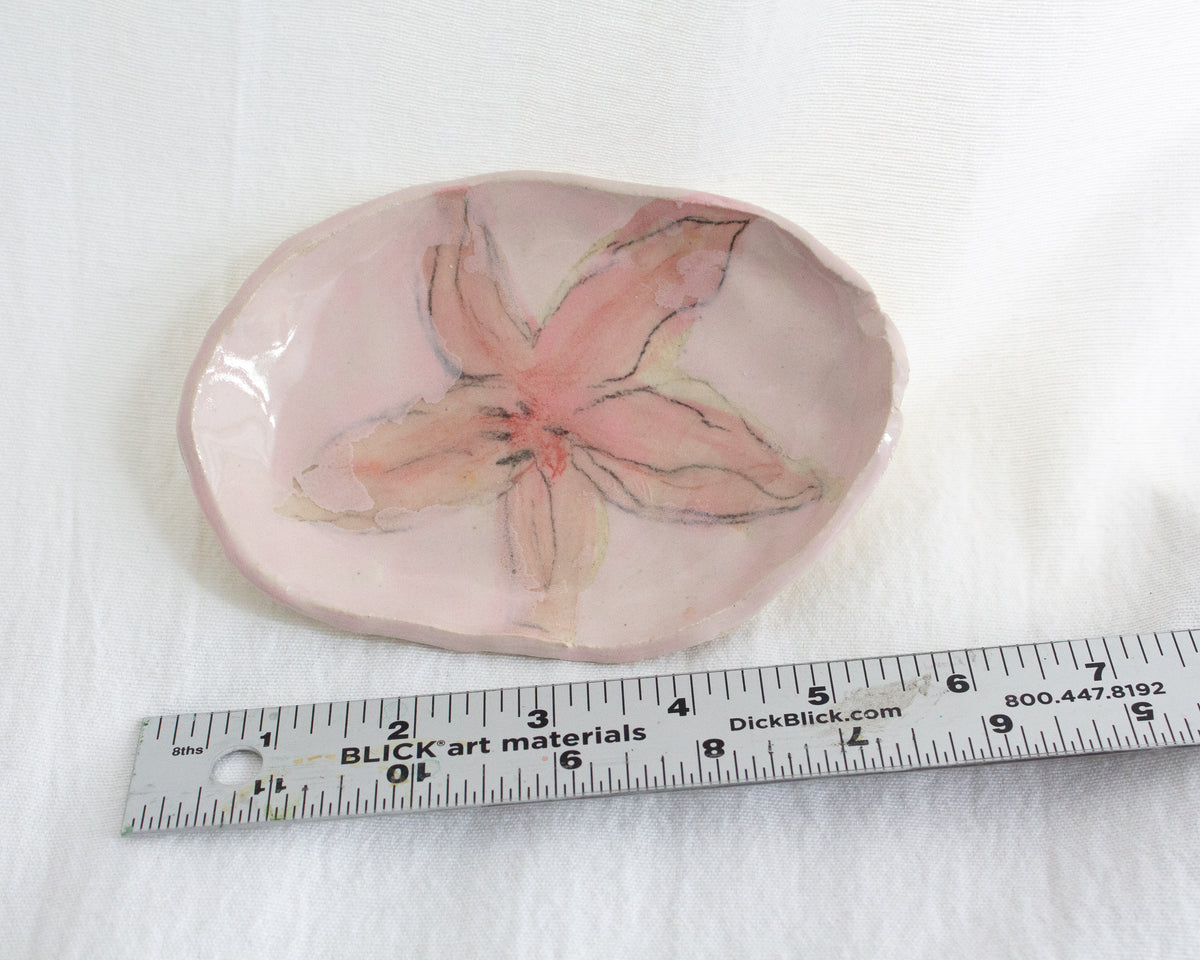 Small Pink Lily Tray No. 62