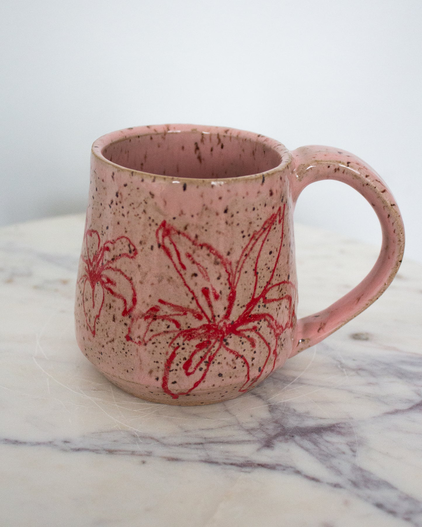 Pink Hand Drawn Mug No. 8