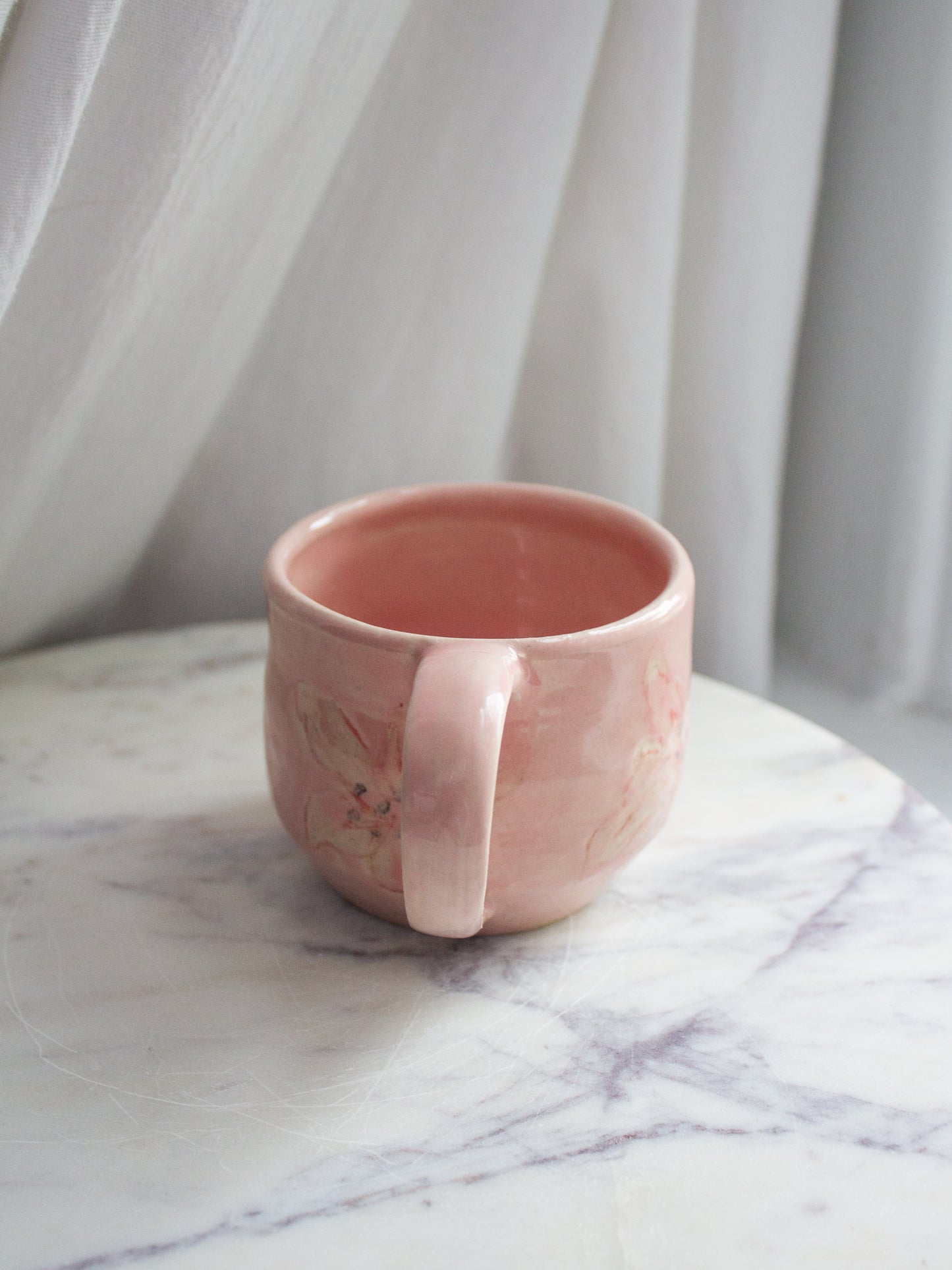 Small Pink and Red Lily Mug No. 16