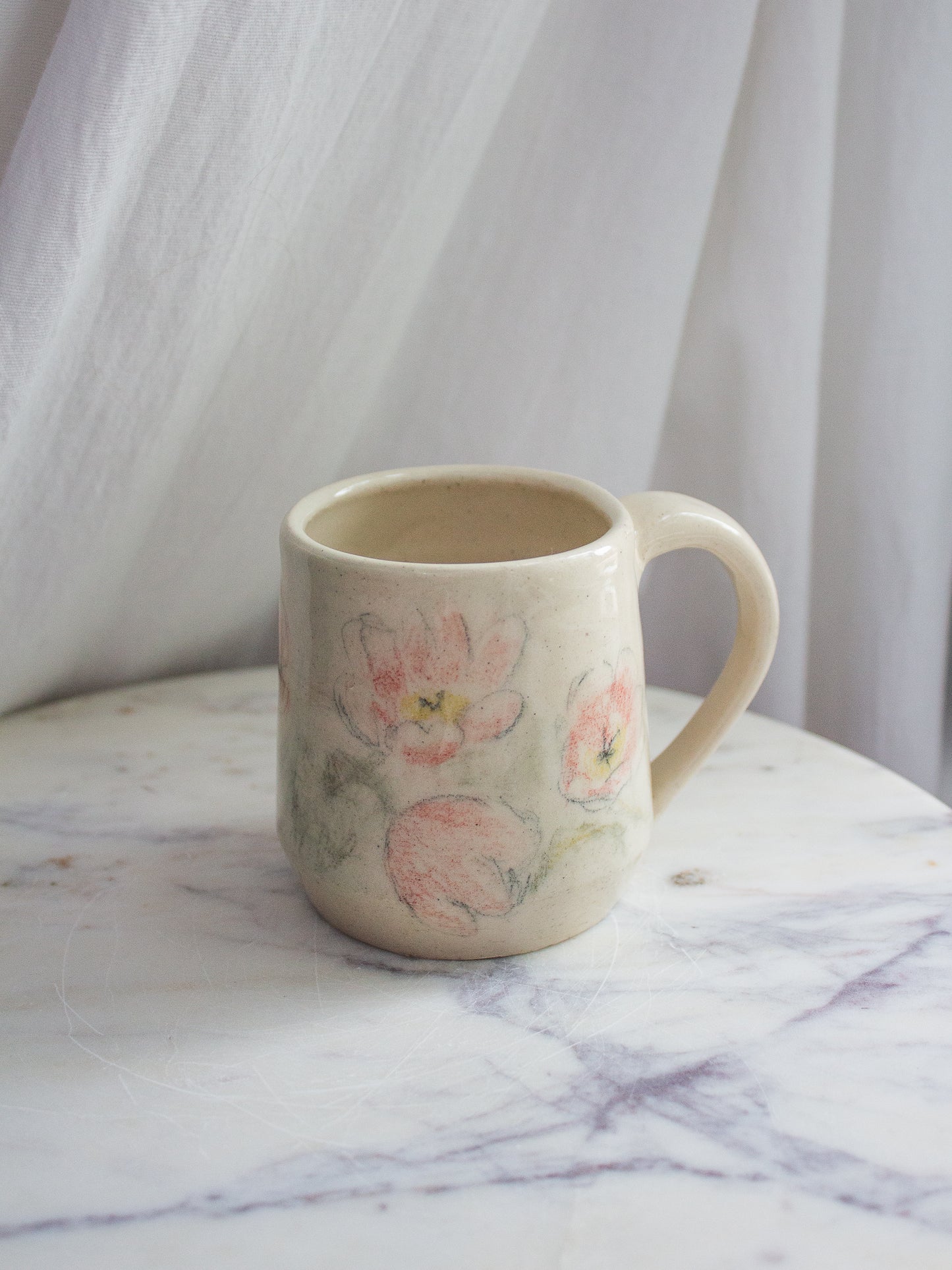 Hand Drawn Floral Mug No. 1