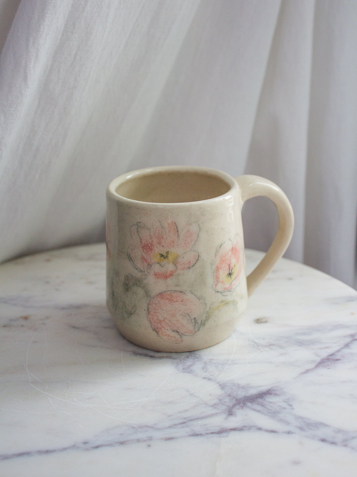 Hand Drawn Floral Mug No. 1