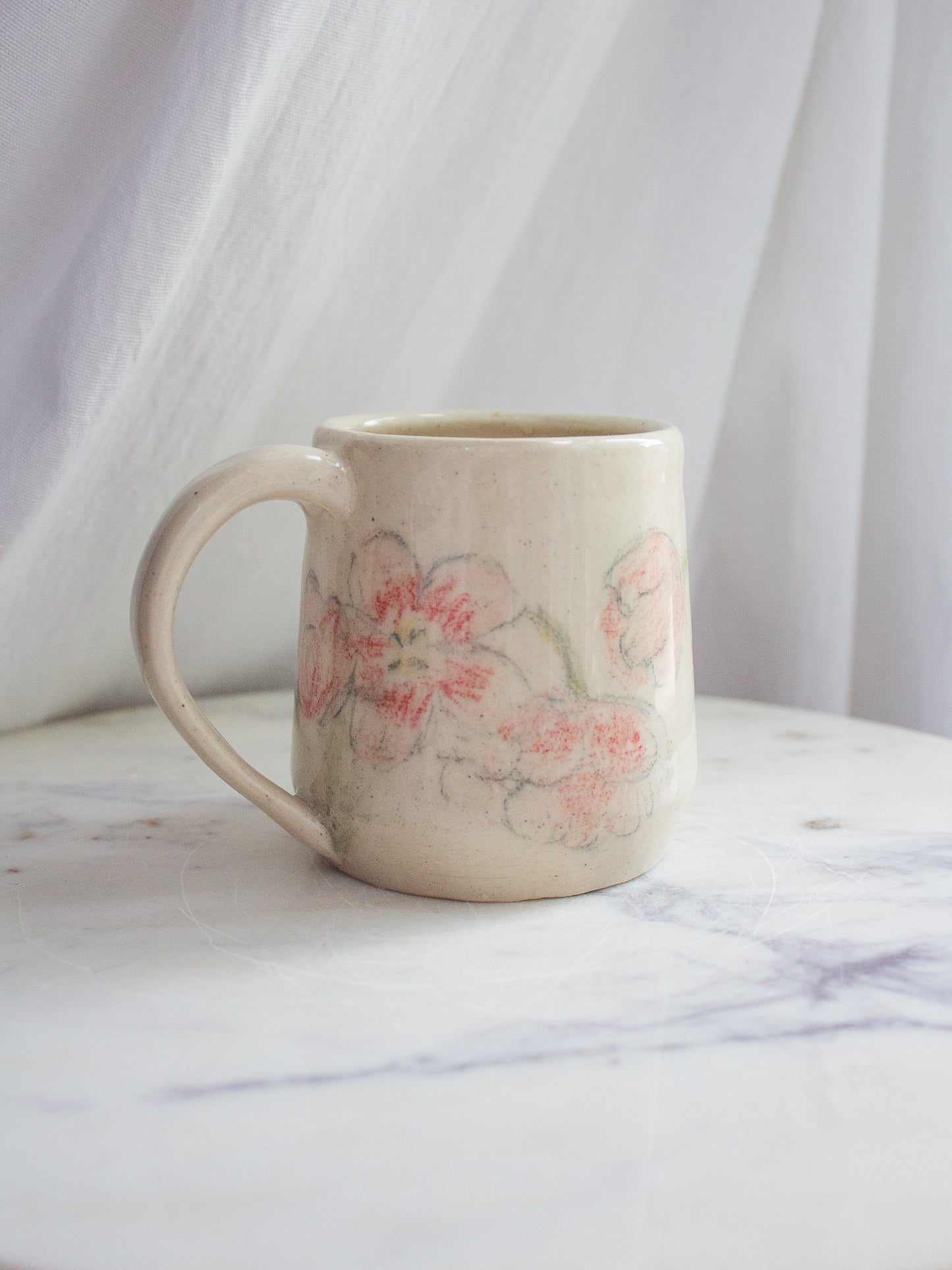 Hand Drawn Floral Mug No. 1