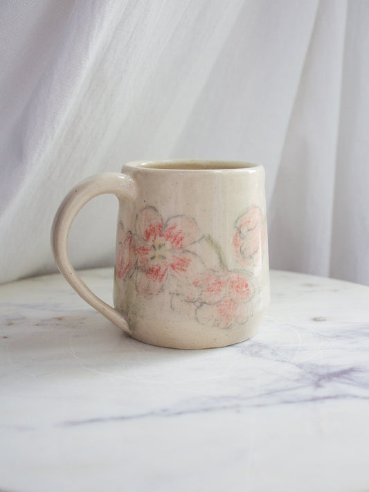Hand Drawn Floral Mug No. 1