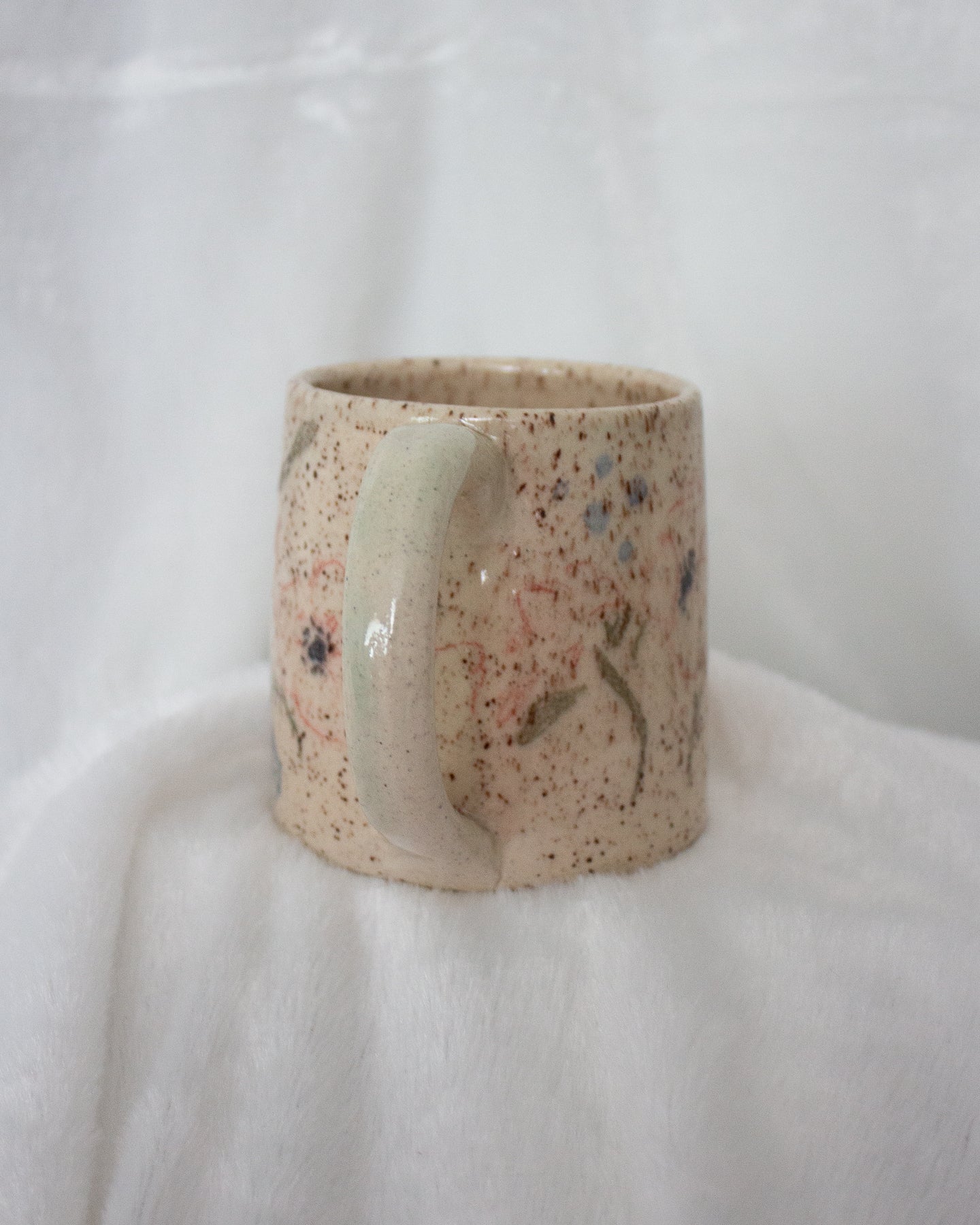 Give it Time Hand Drawn Floral Mug