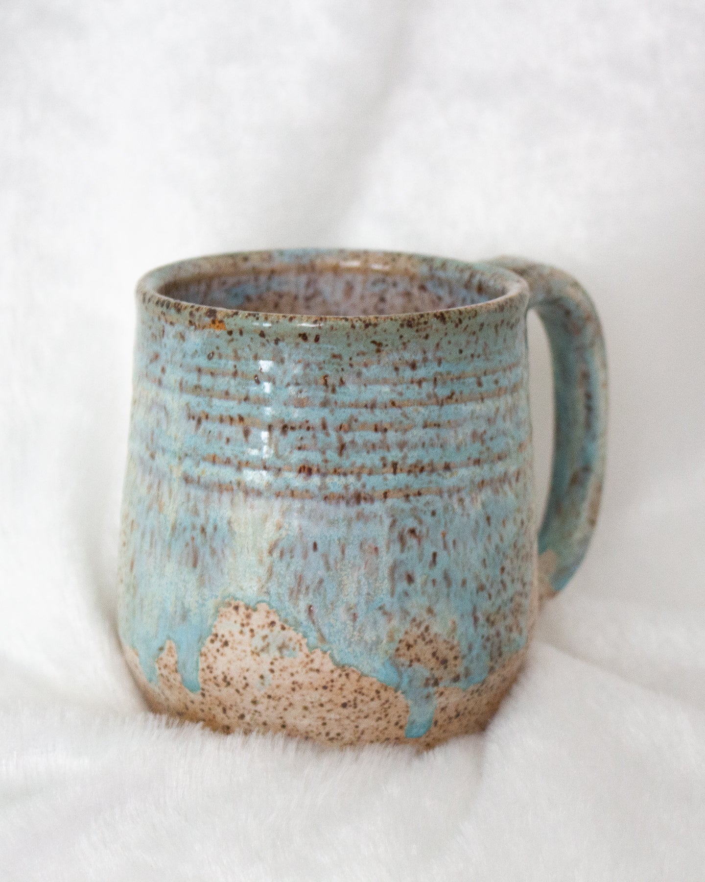 Large Speckled Blue Mug
