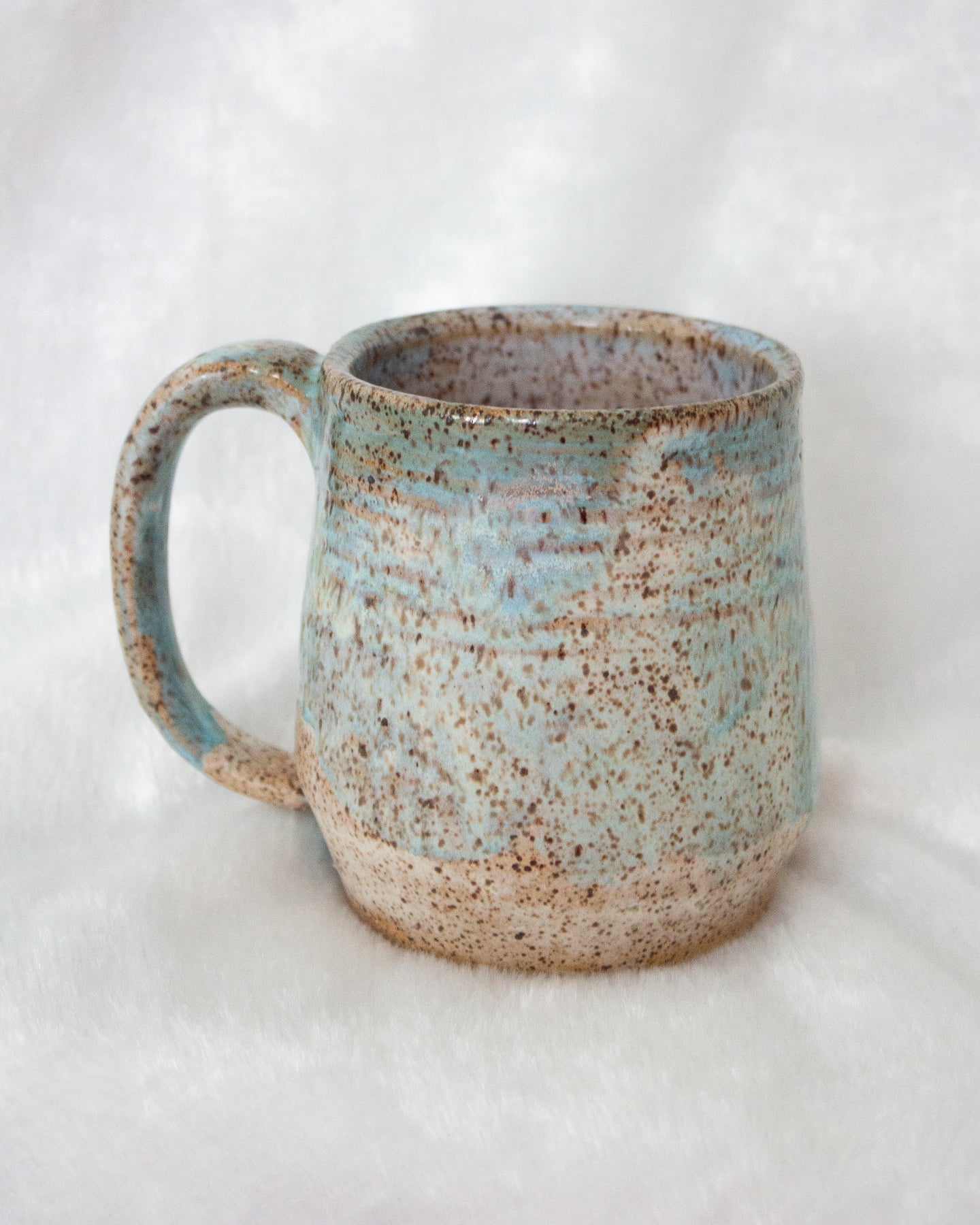 Large Speckled Blue Mug
