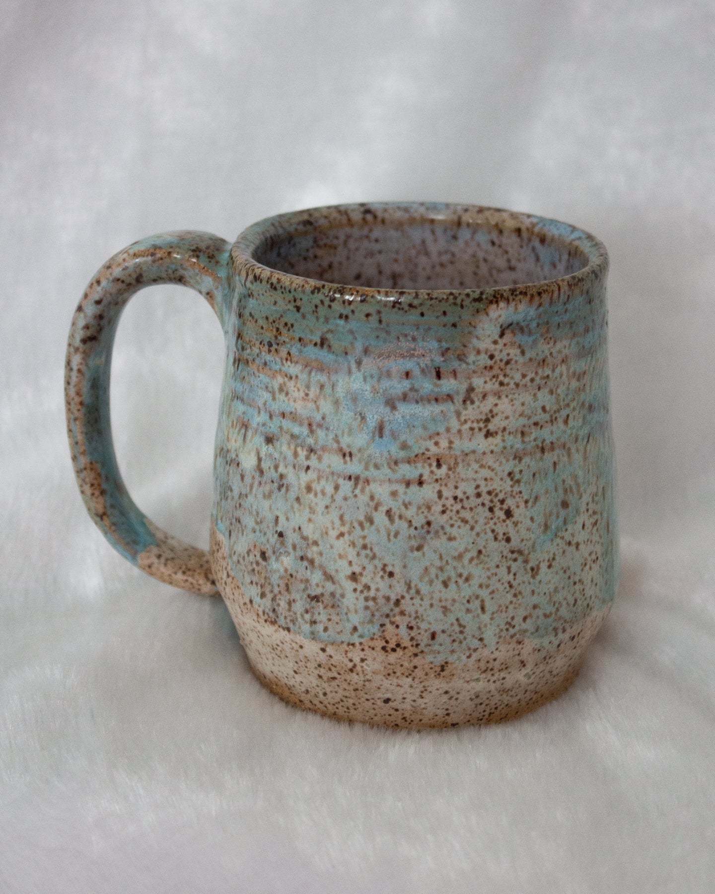 Large Speckled Blue Mug