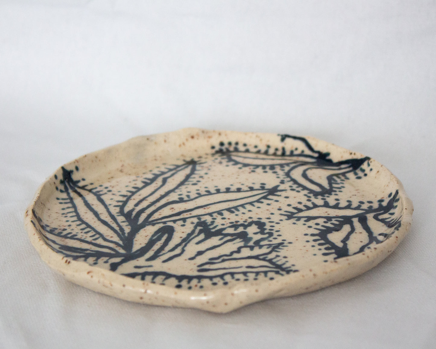 Black and White Hand Painted Tray No. 2