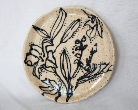 Black and White Hand Painted Tray No. 3