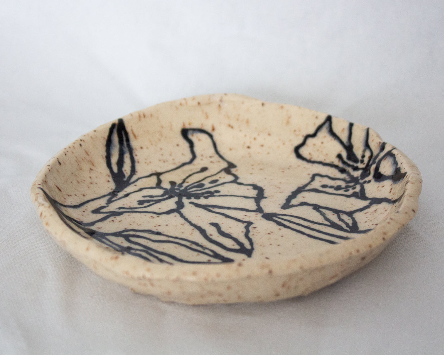 Black and White Hand Painted Tray No. 4
