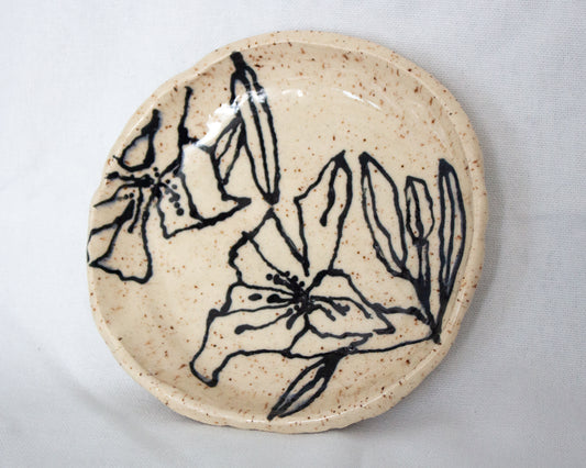 Black and White Hand Painted Tray No. 4