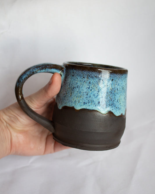 Blue Dark Stoneware Mug