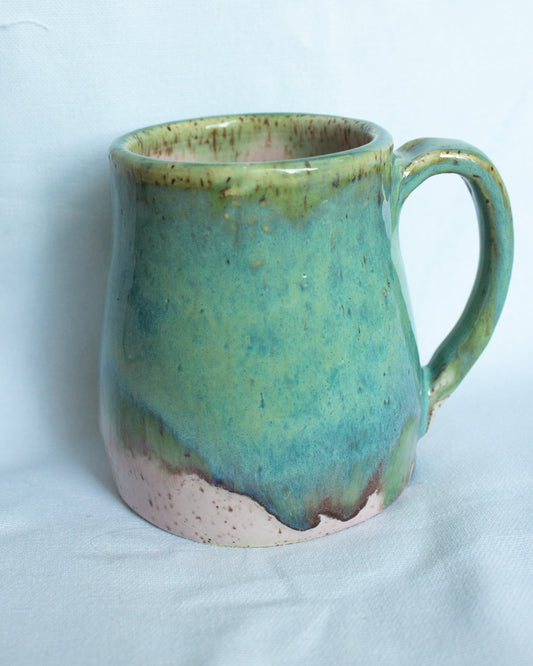 FLAWED GEMS Turquoise & Pink Mug