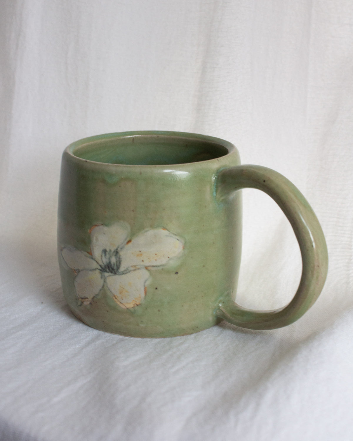 Hand Painted Lily Mug No. 19