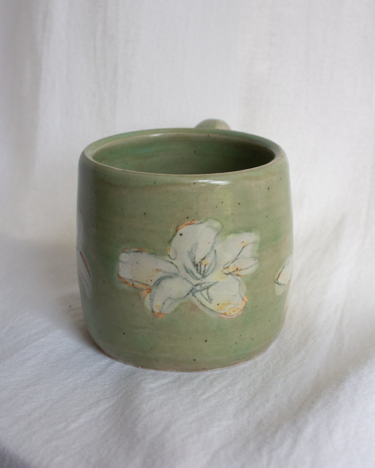 Hand Painted Lily Mug No. 19