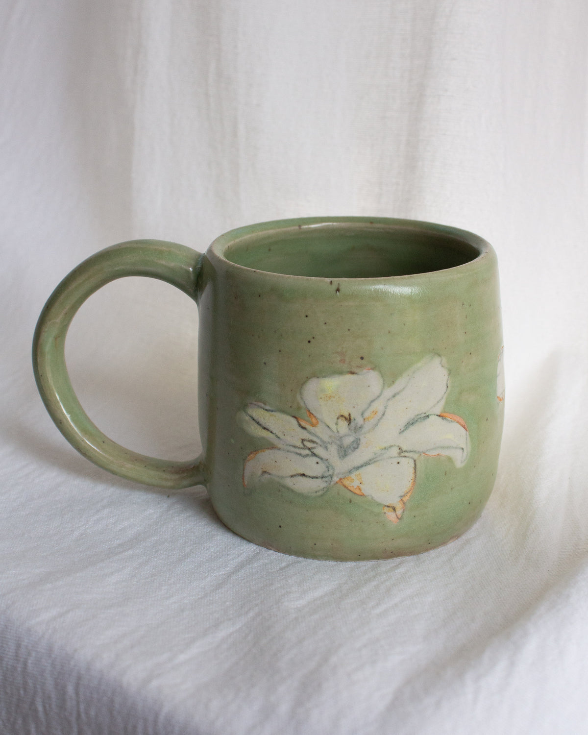 Hand Painted Lily Mug No. 19