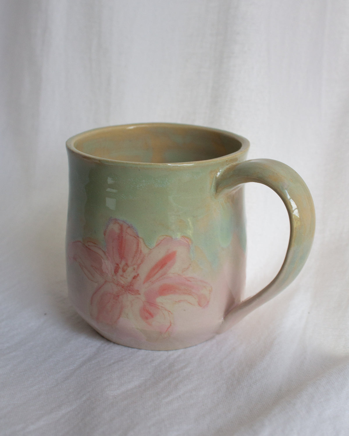 Hand Painted Lily Mug No. 17