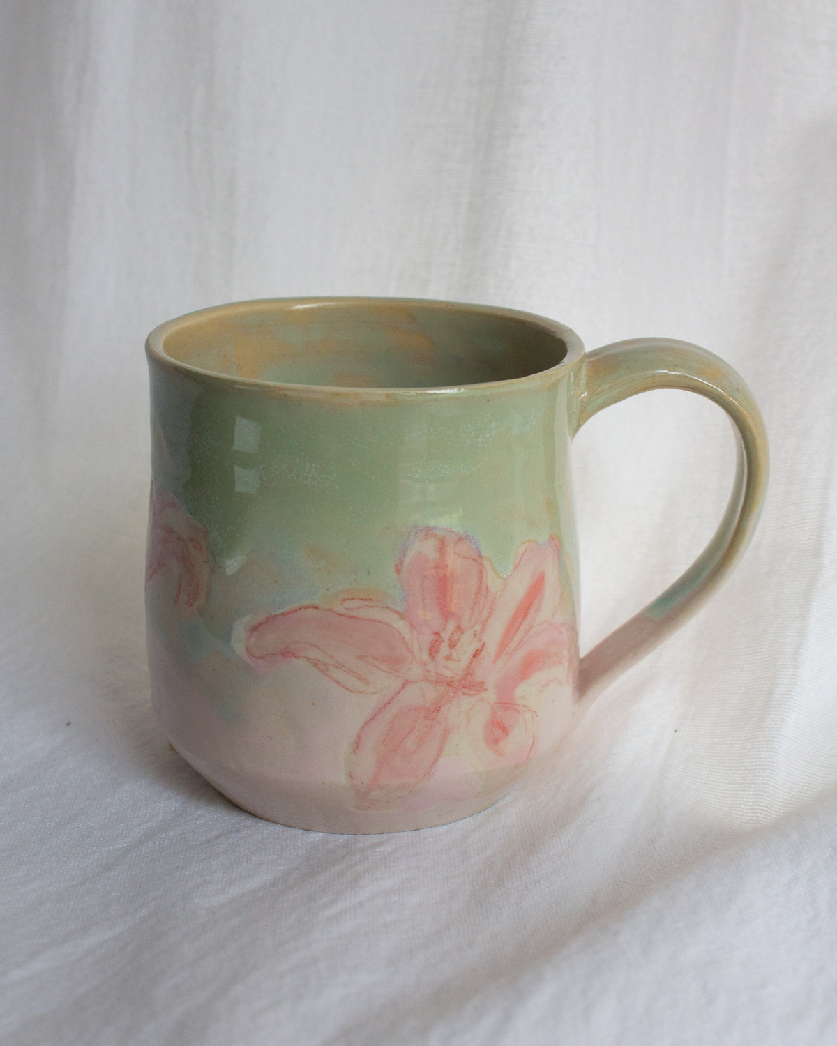 Hand Painted Lily Mug No. 17