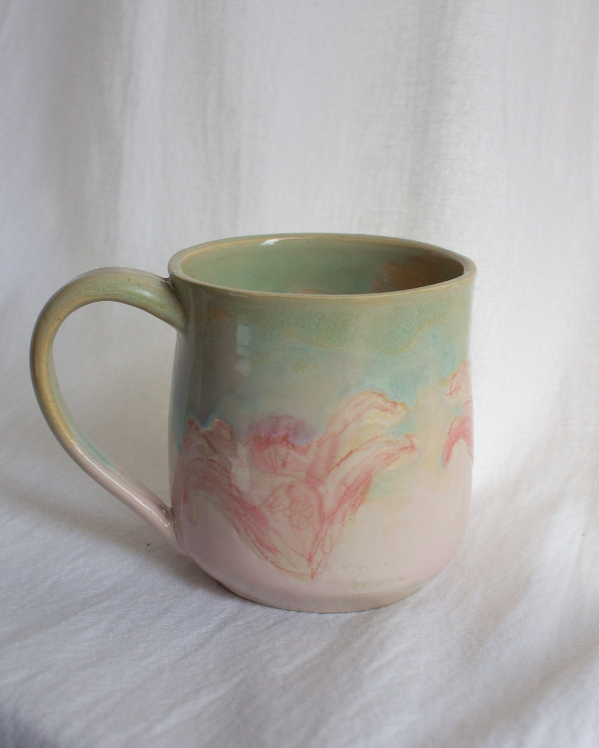 Hand Painted Lily Mug No. 17
