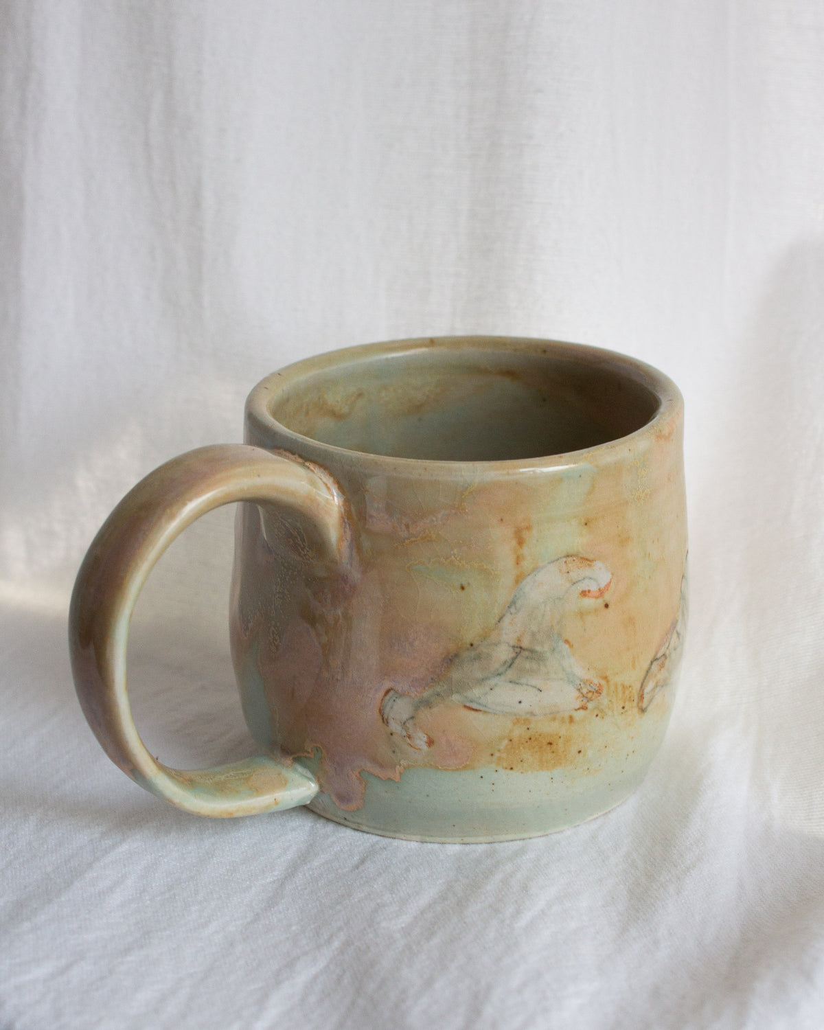 Hand Painted Lily Mug No. 12