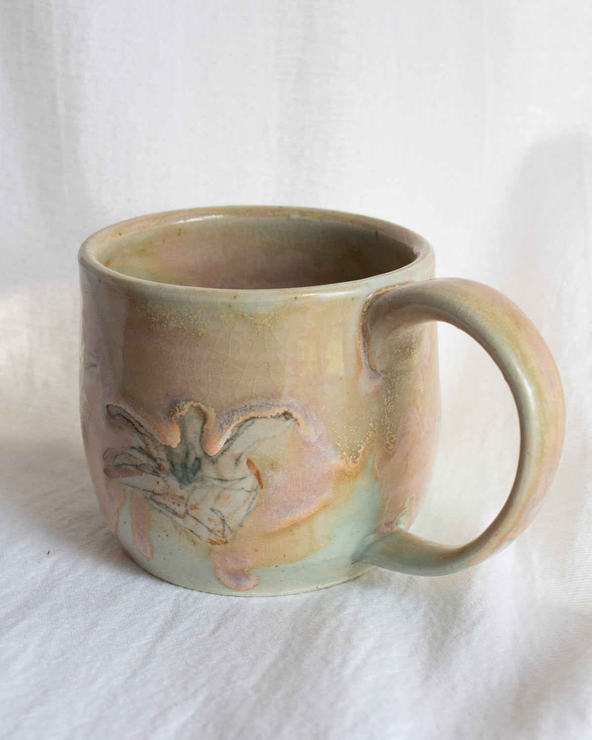 Hand Painted Lily Mug No. 12