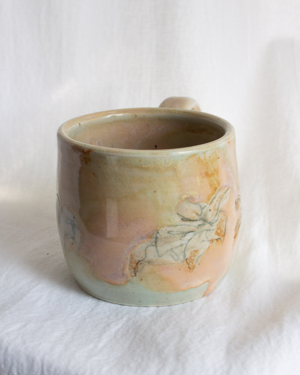 Hand Painted Lily Mug No. 12