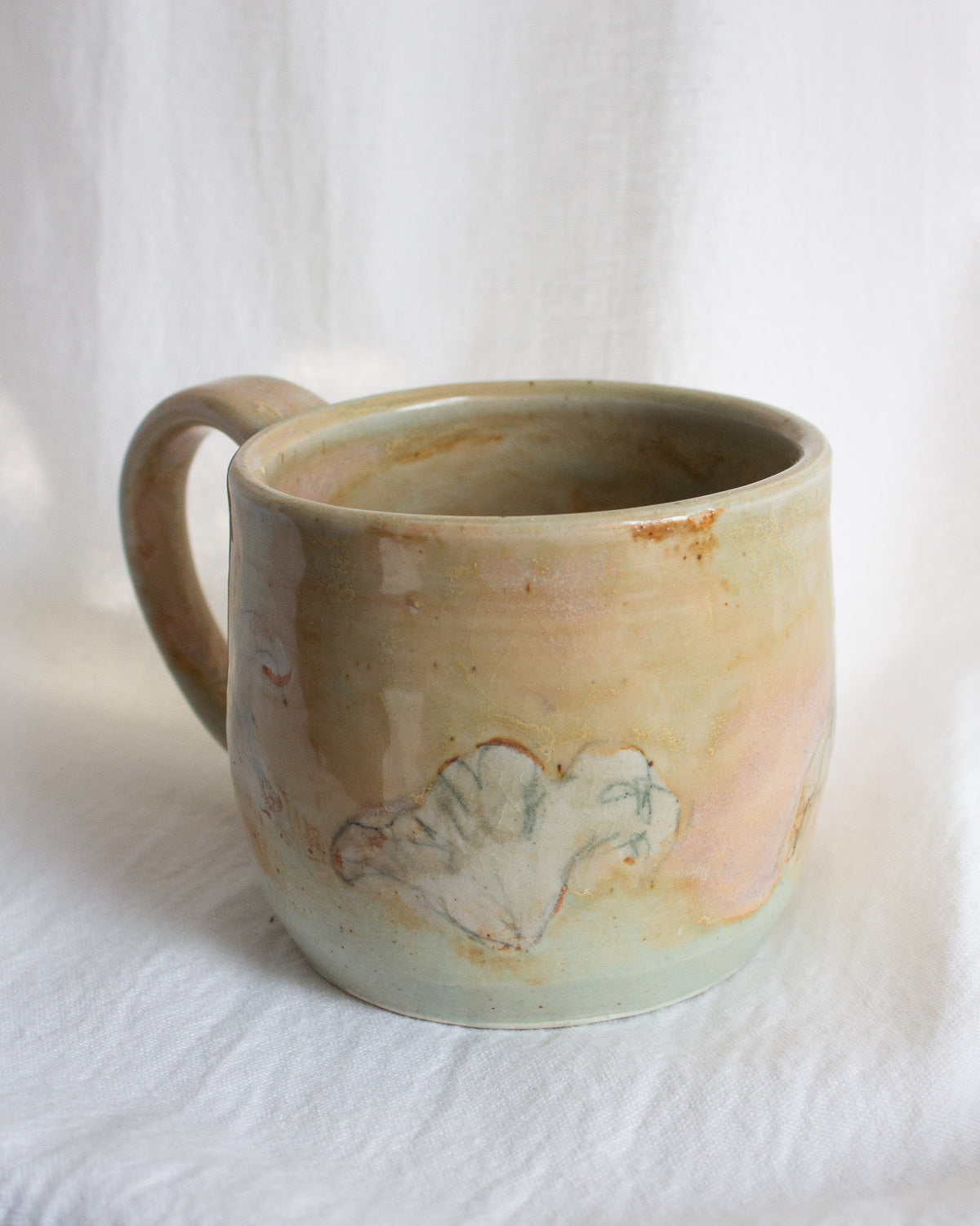 Hand Painted Lily Mug No. 12