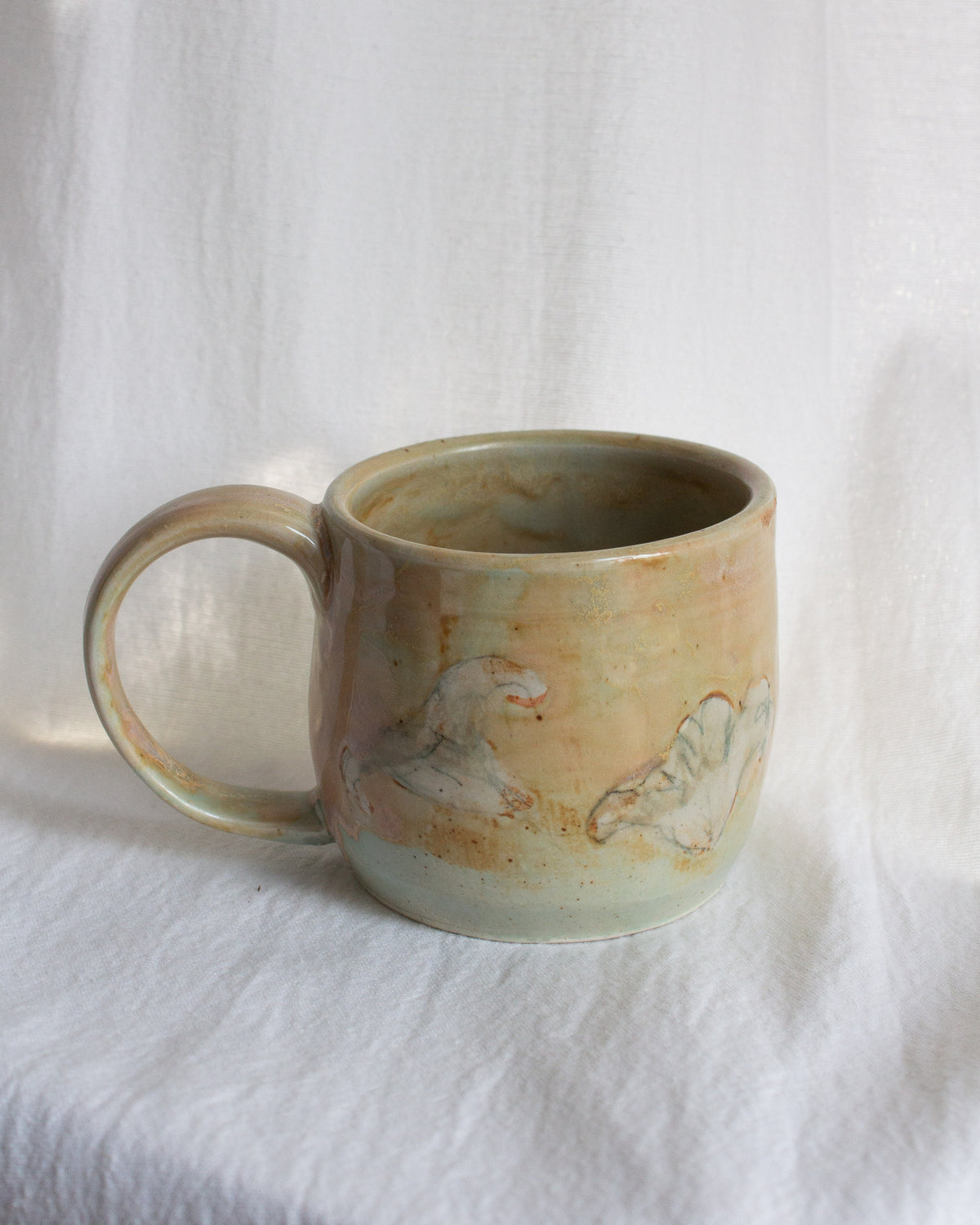 Hand Painted Lily Mug No. 12