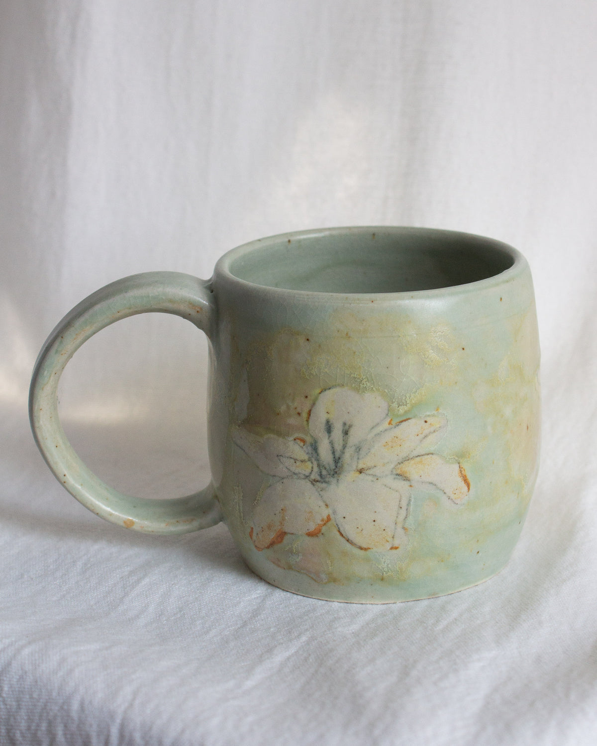 Hand Painted Lily Mug No. 11