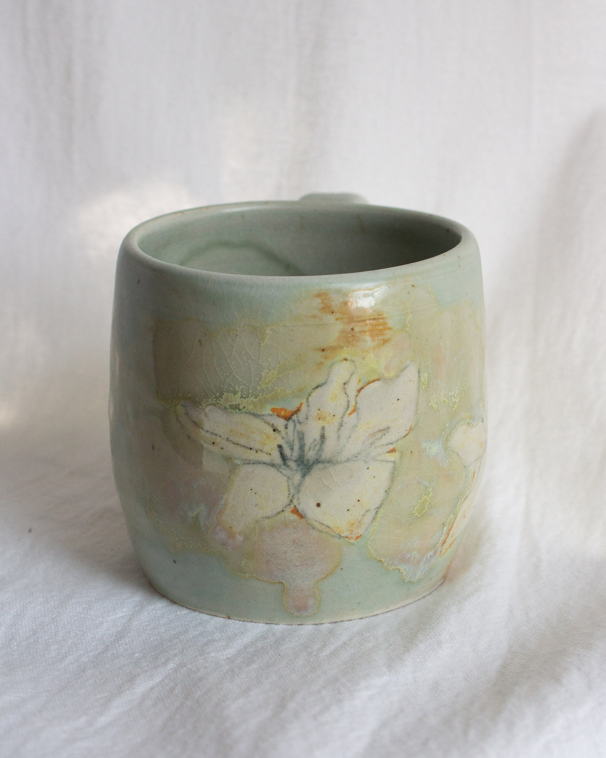 Hand Painted Lily Mug No. 11
