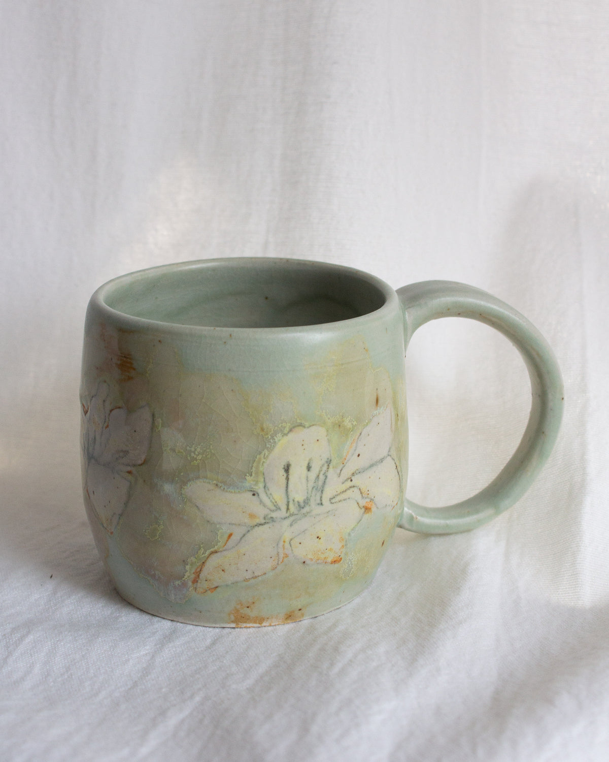 Hand Painted Lily Mug No. 11
