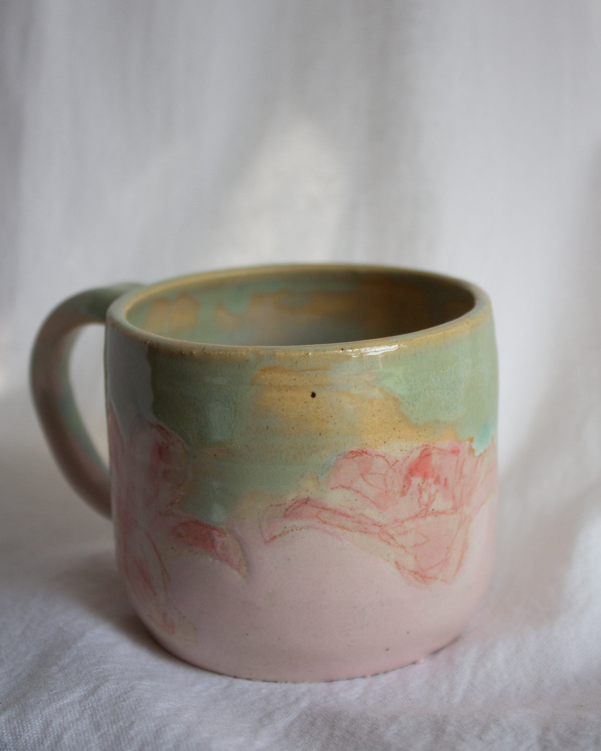 Hand Painted Lily Mug No. 10