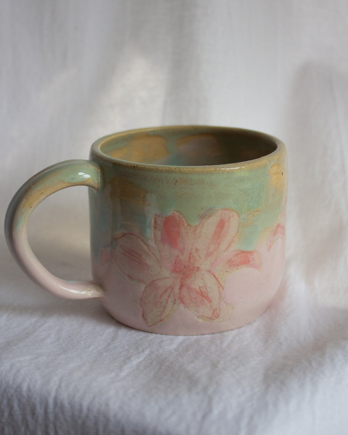 Hand Painted Lily Mug No. 10