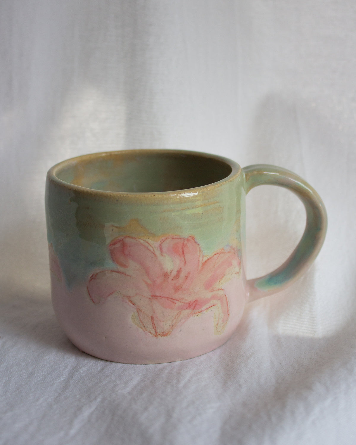 Hand Painted Lily Mug No. 10