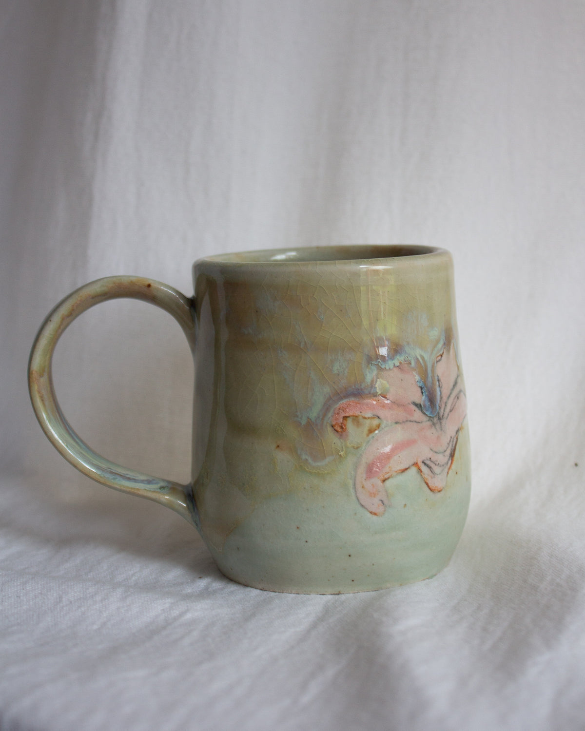 Hand Painted Lily Mug No. 2