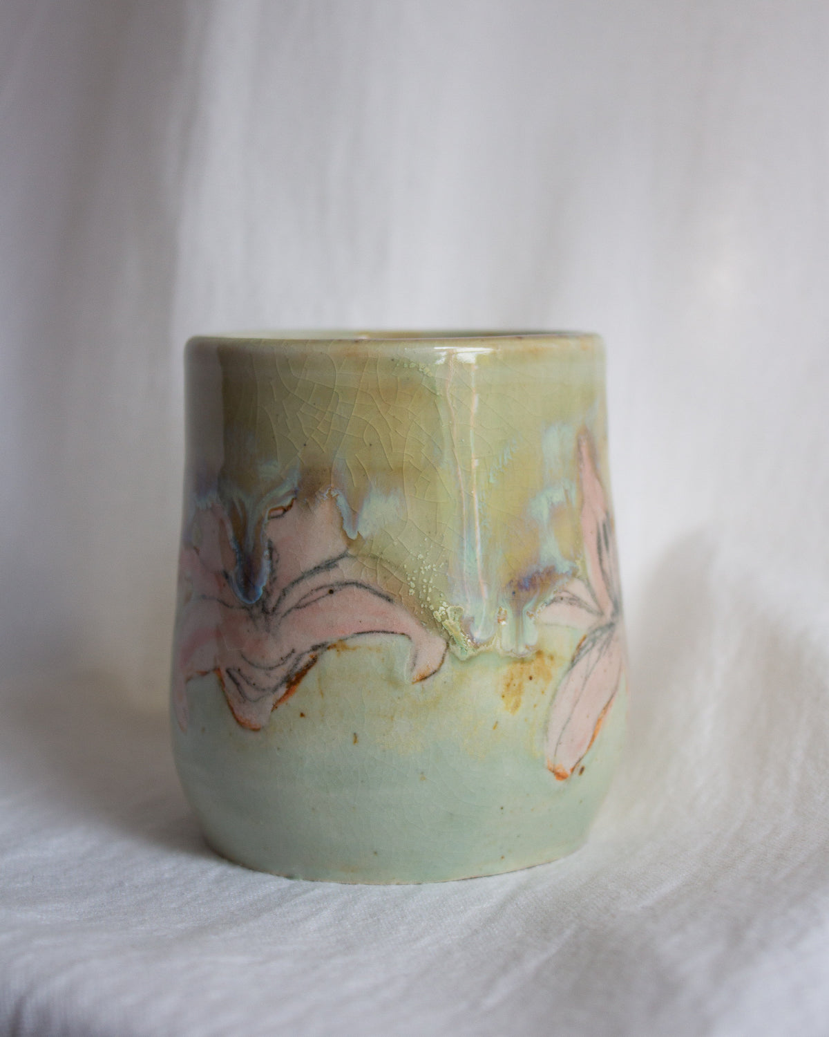 Hand Painted Lily Mug No. 2