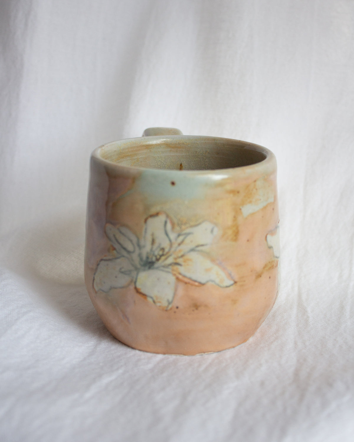 Hand Painted Lily Mug No. 1
