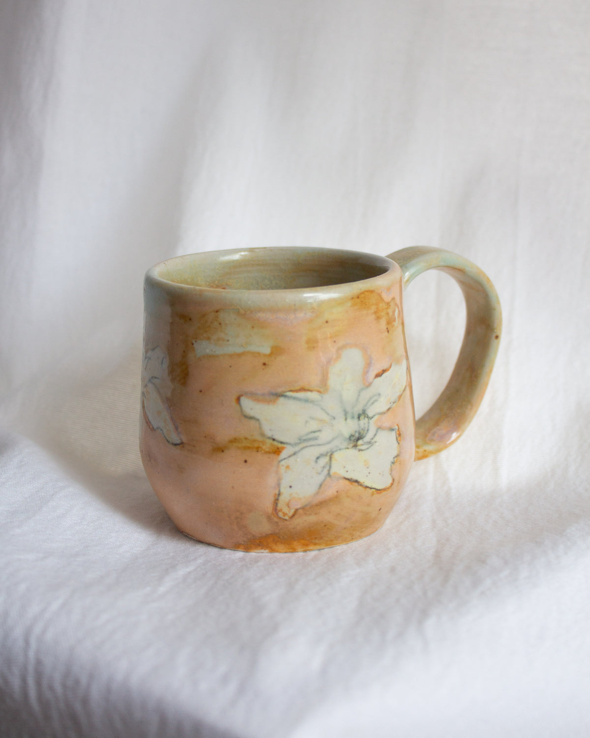Hand Painted Lily Mug No. 1