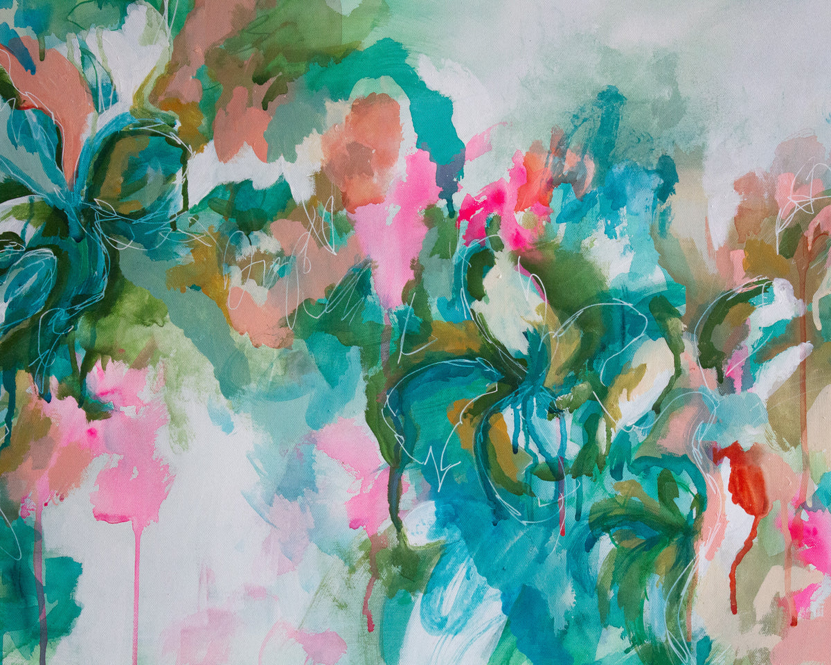 Abstract Painting on Canvas No. 2, 24 in. x 36 in.