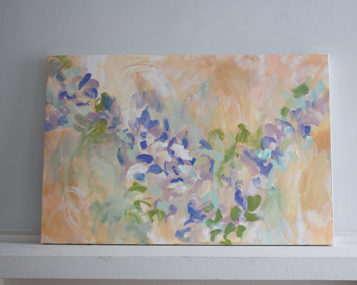 Abstract Painting on Canvas No. 1, 24 in. x 36 in.