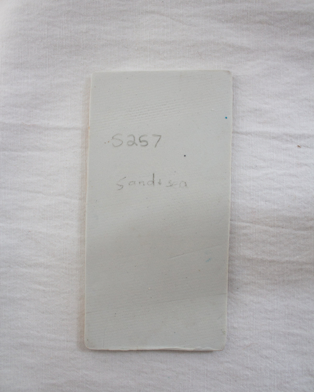 Orange Lily 3 inch by 6 inch Ceramic Test Tile No. 68