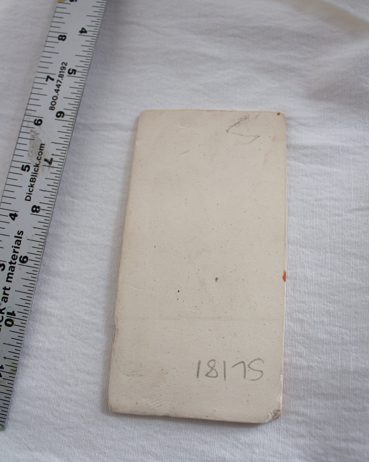 Pink Lily 3 inch by 6 inch Ceramic Test Tile No. 52