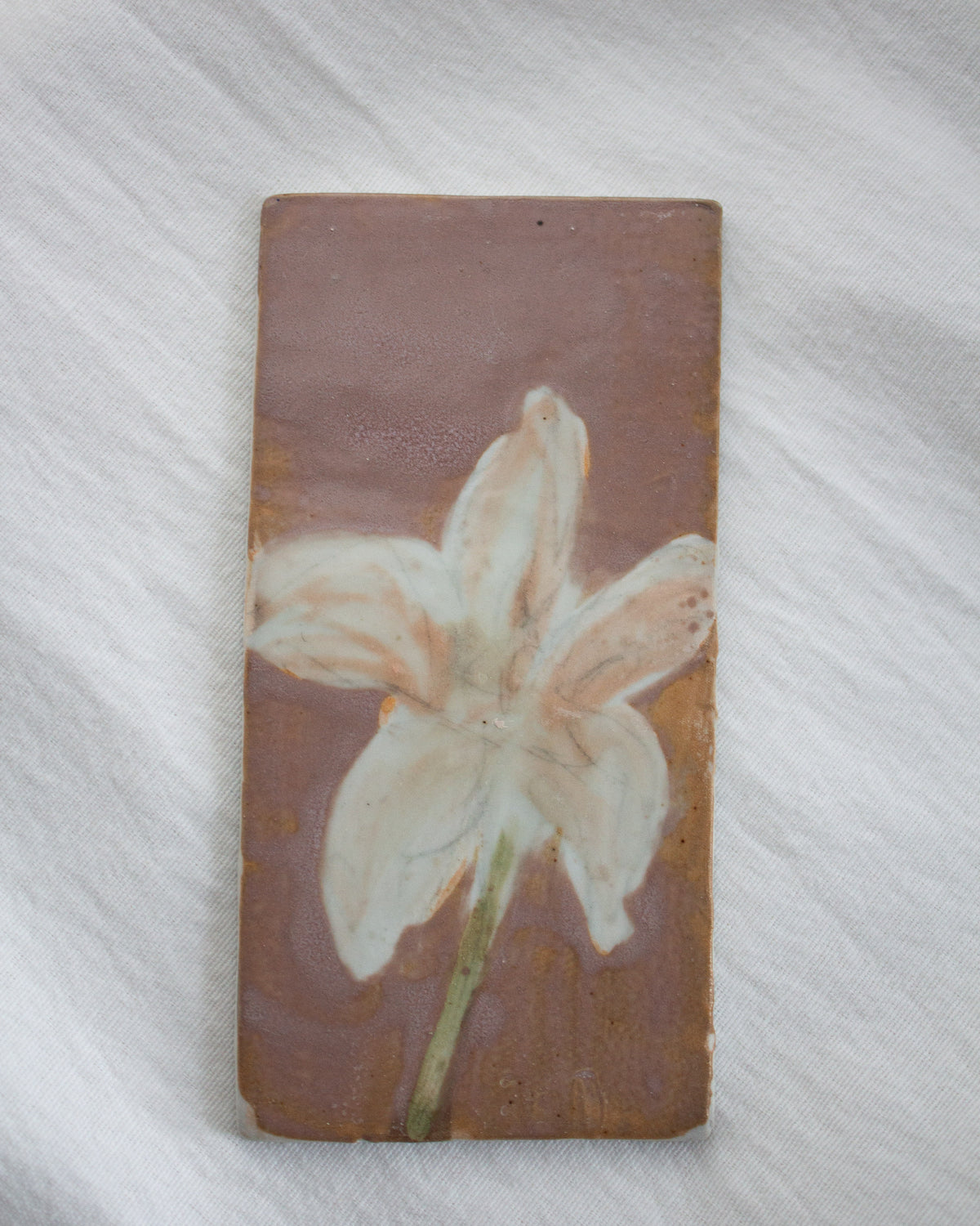 Lavender 3 inch x 6 inch Ceramic Test Tile No. 32