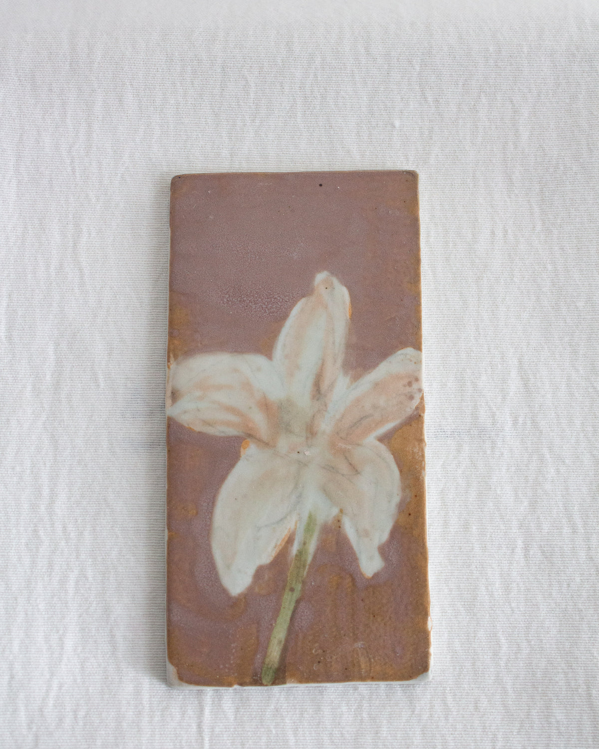 Lavender 3 inch x 6 inch Ceramic Test Tile No. 32